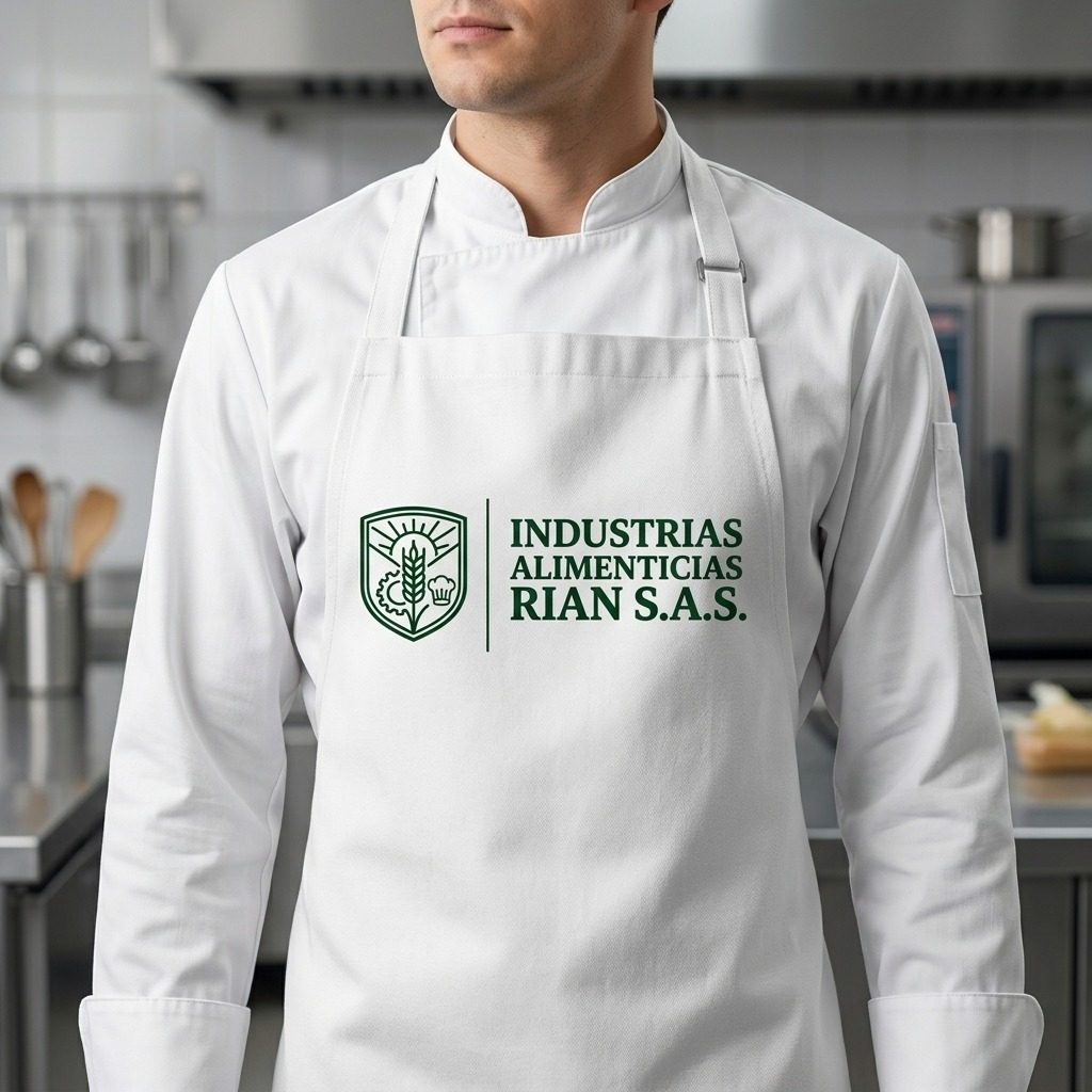 Delantal con el logo de RIAN